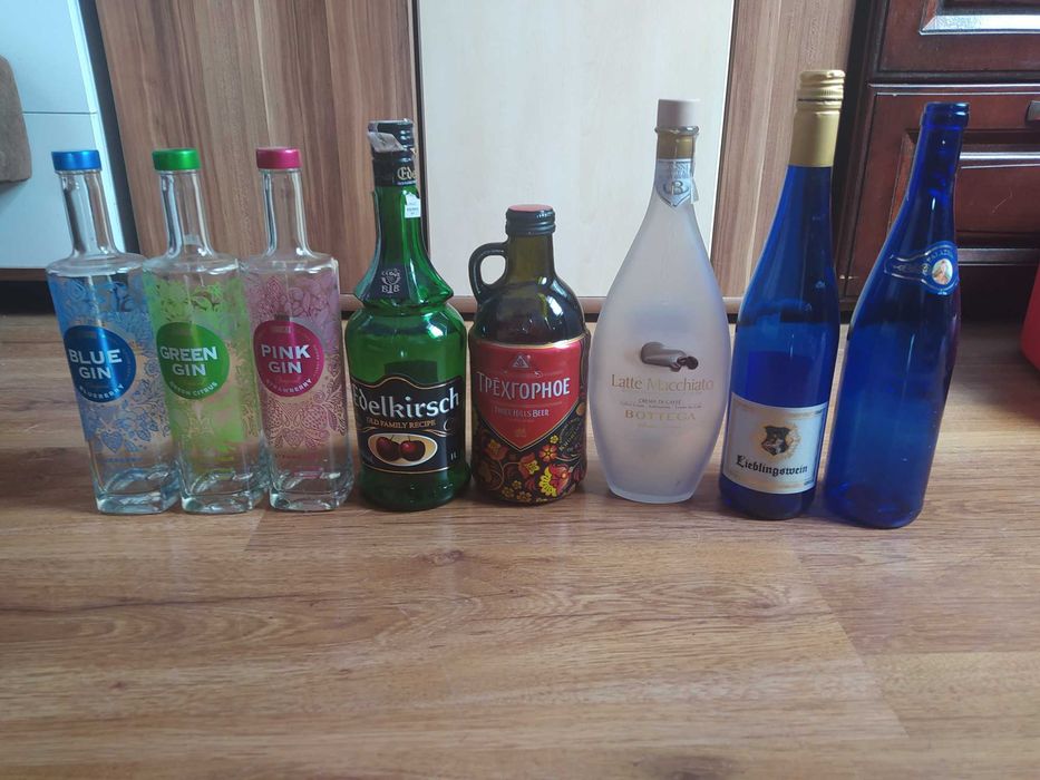 butelki ozdobne kolorowe