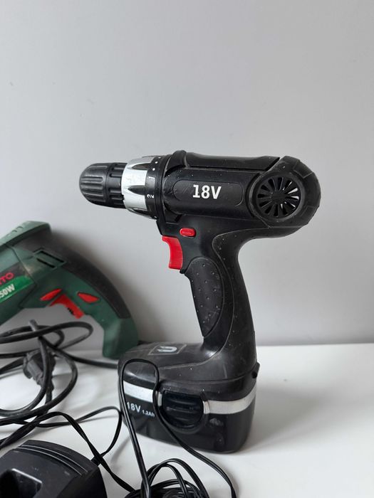 Wkrętarka akumulatorowa + Wiertarka Verto 1050W / Zestaw do naprawy