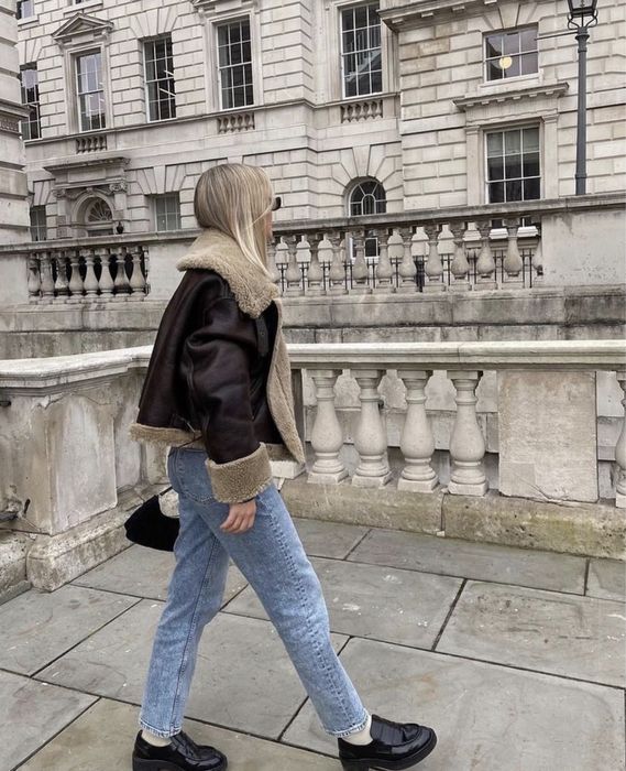 Куртка дублянка коричнева шоколадна зара zara