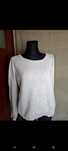 Biały sweter / sweterek / bluza  elegancka XL
