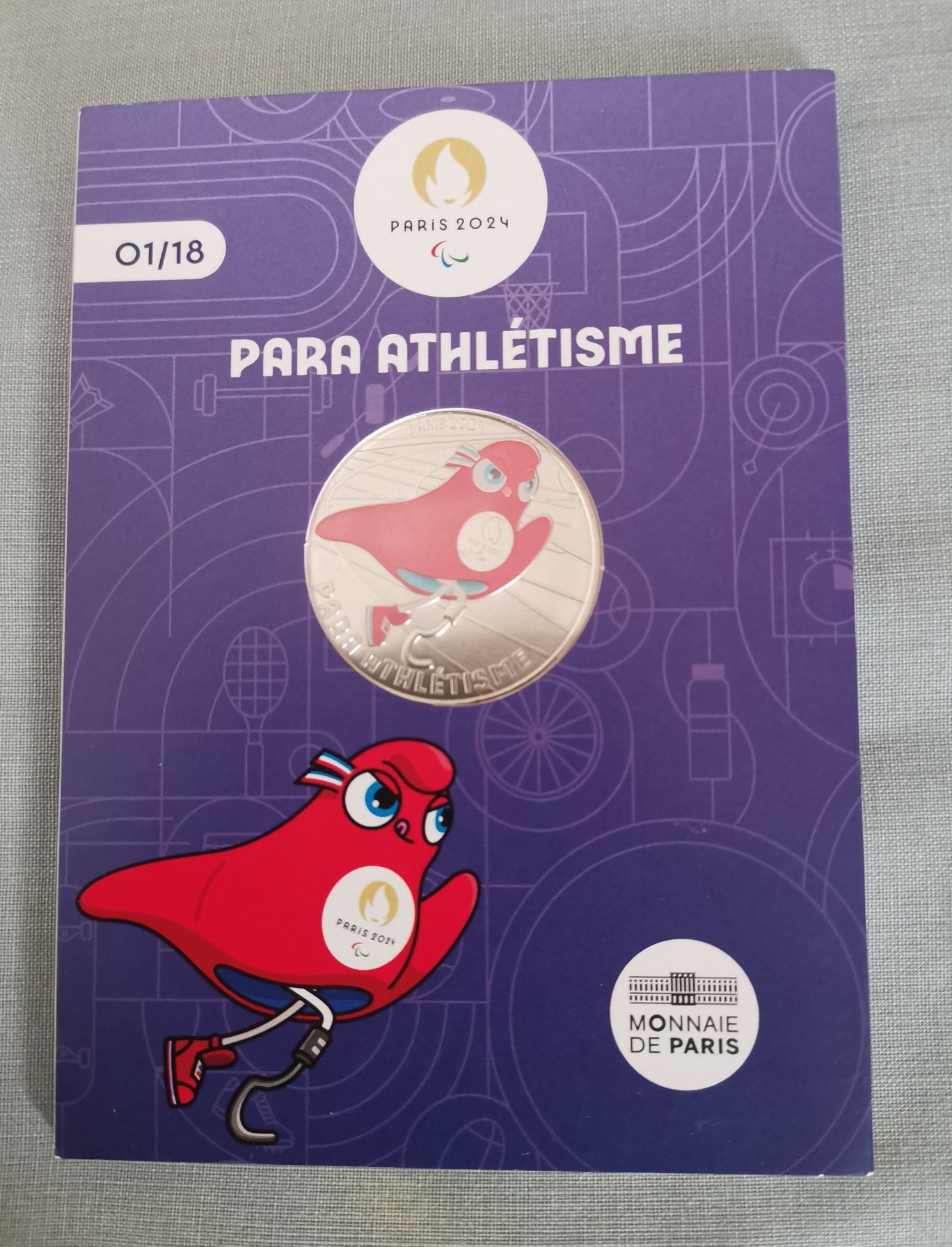 Moeda modalidades desportivas - Natação e Atletismo - Jogos Olímpicos