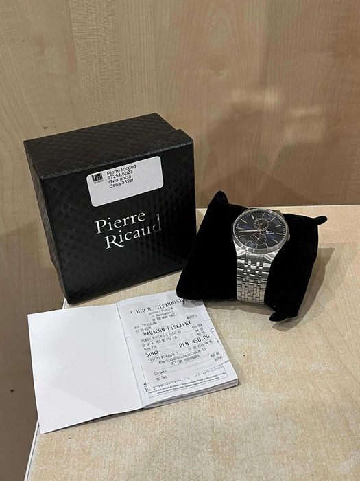 Zegarek Pierre Ricaud 97251, wodoszcz 100m, 41mm/GW/Komis Krzysiek