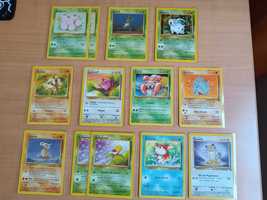 Cartas Pokémon Base Set e Jungle Set