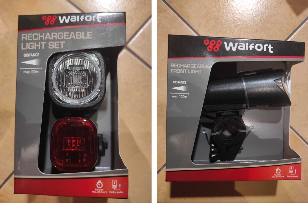 Велоліхтар акумуляторний Walfort® фанарь ліхтар фара для велосипеда