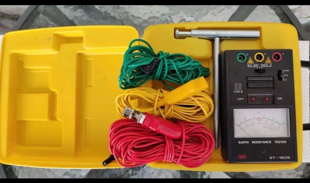 Testador de resistência de aterramento de fio SEW ST-1505

Faixas de m