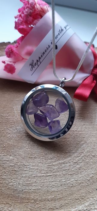 Sekretnik, wisior z Ametystem