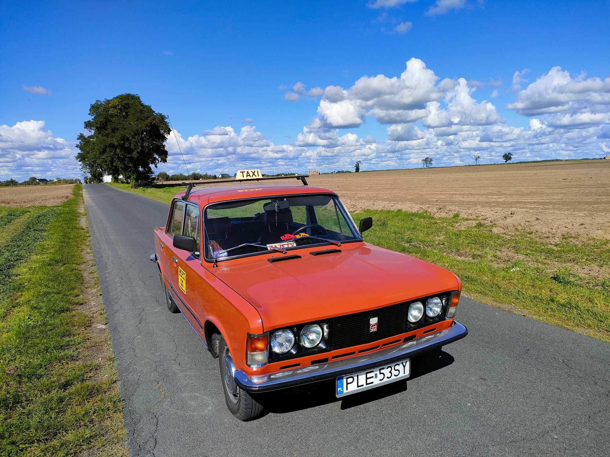 Fiat 125p TAXI, samochód, auto do ślubu