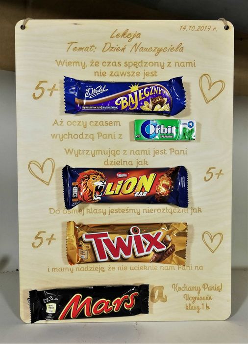 Dyplom Dzień Nauczyciela prezent upominek grawer