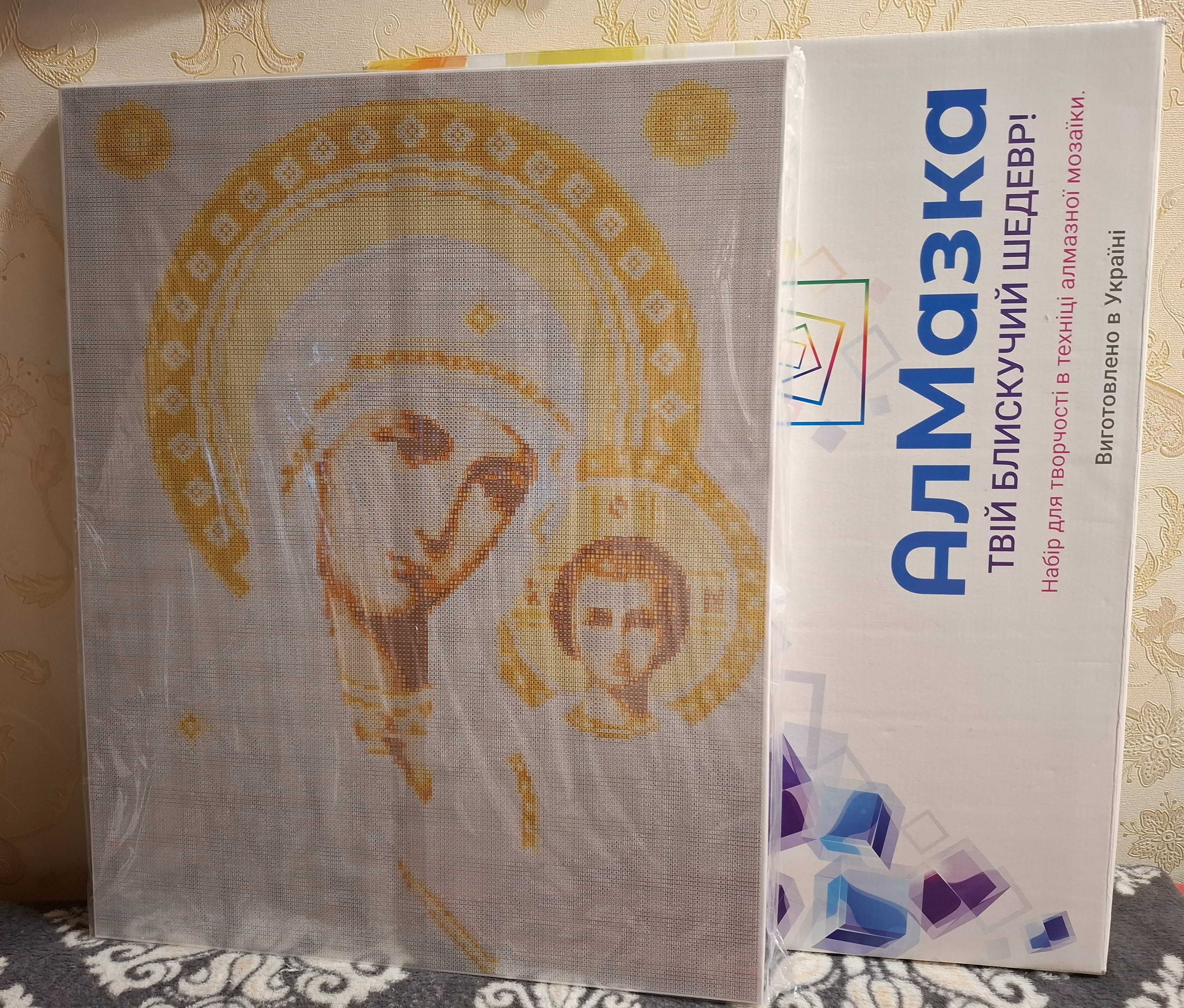 Алмазна мозаїка/вишивка ікона "Божа матір" 40*50см