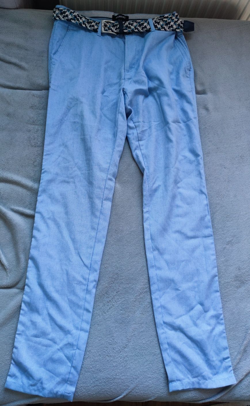 Spodnie ubraniowe męskie z paskiem Kubenz