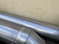 Conduta em inox de 30cm 2 unidades com o total de 3.50mt