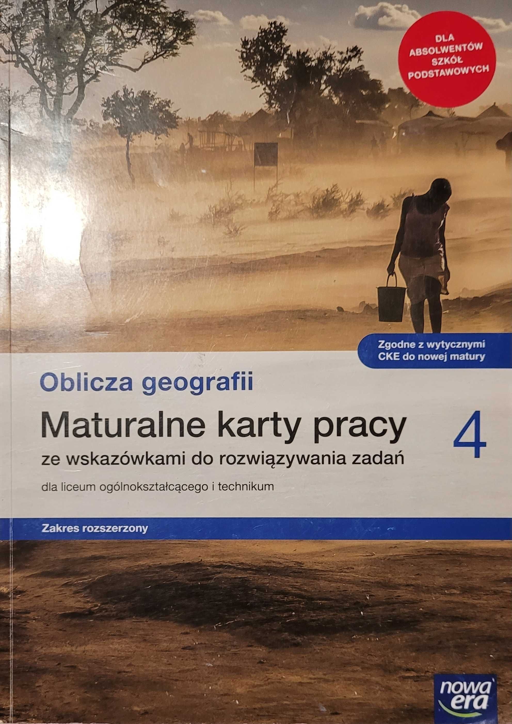 Matura Geografia Rozszerzona Arkusze, Karty Pracy - 2 książki