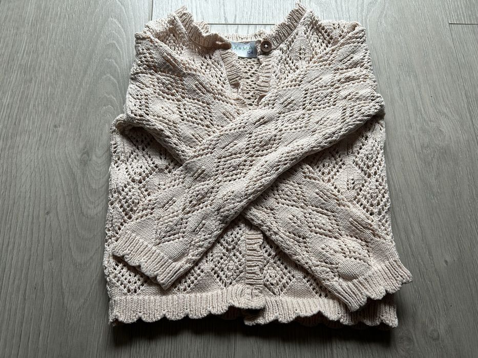 Ażurkowy sweterek Coccodrillo rozmiar 104