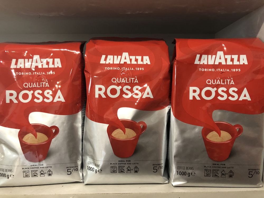 Кава в зернах Lavazza Qualita Rossa 1кг, Італія