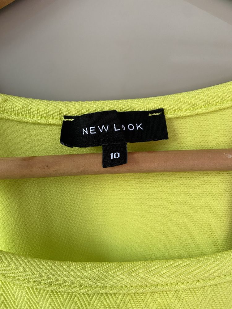 Limonkowy top New Look