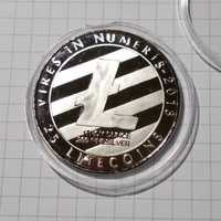Монета 25 лайткоин,litecoins (такая как биткоин,bitcoin)