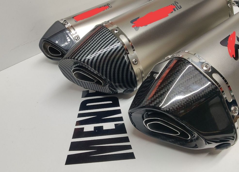 Ponteira de moto tipo akrapovic 57cm