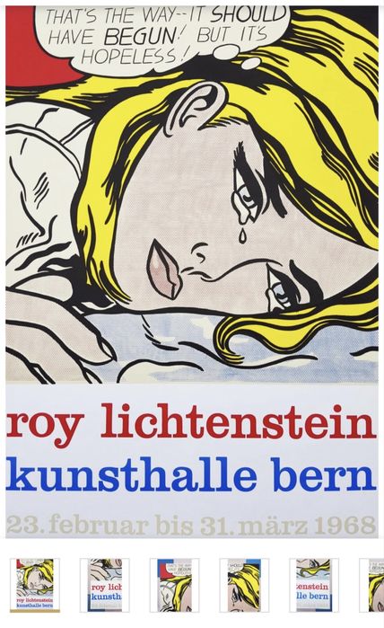 Poster original / Pop Art de Roy Lichtenstein (Serigrafia, grande)
