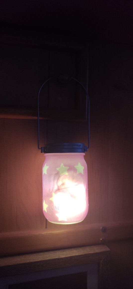 Lampiony szklane ozdobne LED