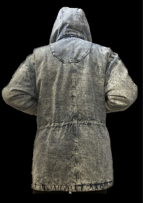 Джинсова зимова чоловіча куртка (оверсайз)