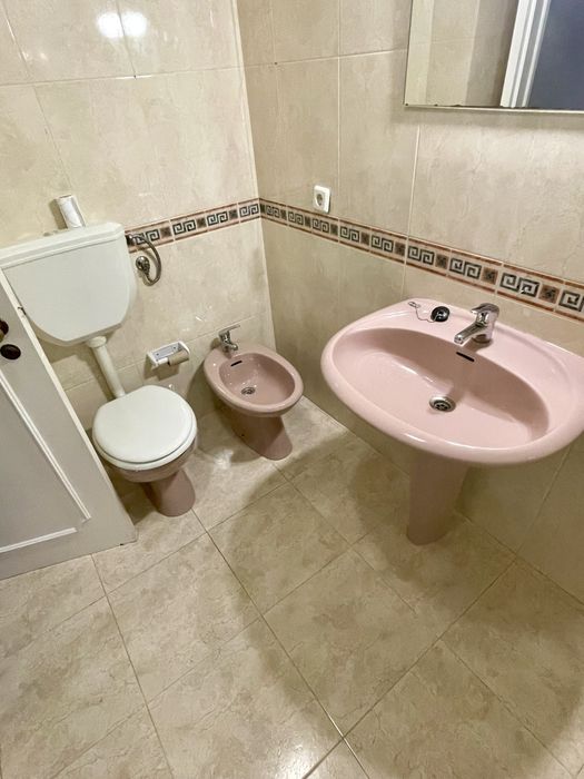 Sanita C/Autoclismo Exterior Bidê e Pia Rosa Queimado