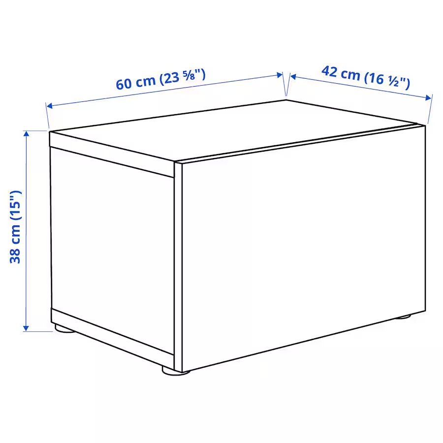 Szafka pod TV salon wisząca jak nowa 120 + 60 = 180 x 42 x 38cm Besta