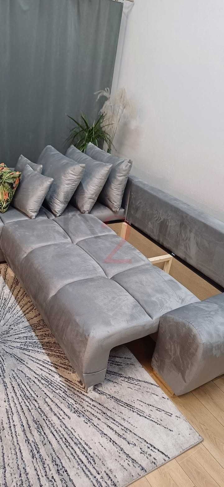 Narożnik  ALASKA Rogówka  Sofa Kanapa Łóżko Pikowana do salonu +GRATIS