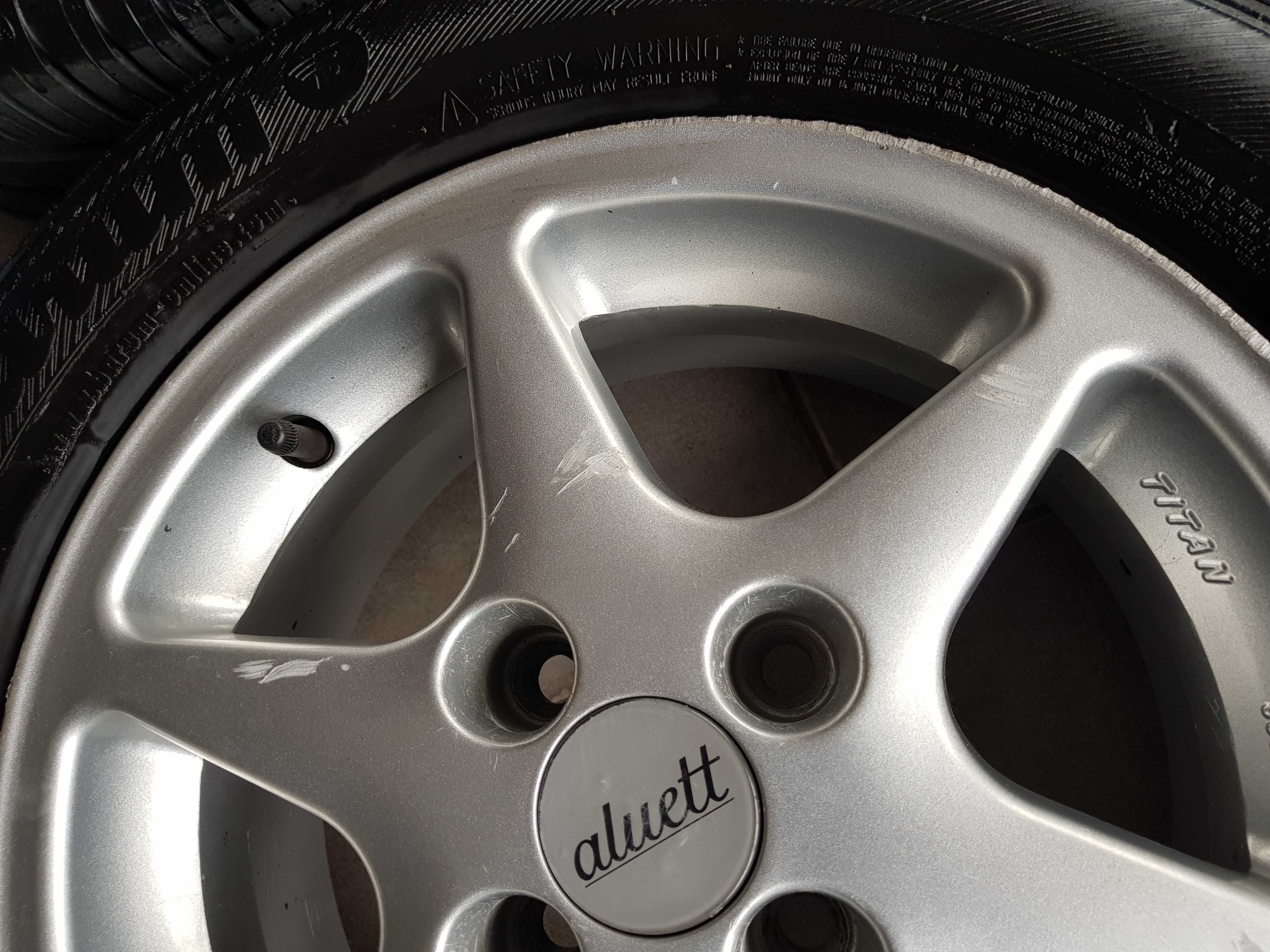 Felgi Koła TITAN 6x14 et37 4x100 opony 195/60/14 VW OPEL Renault