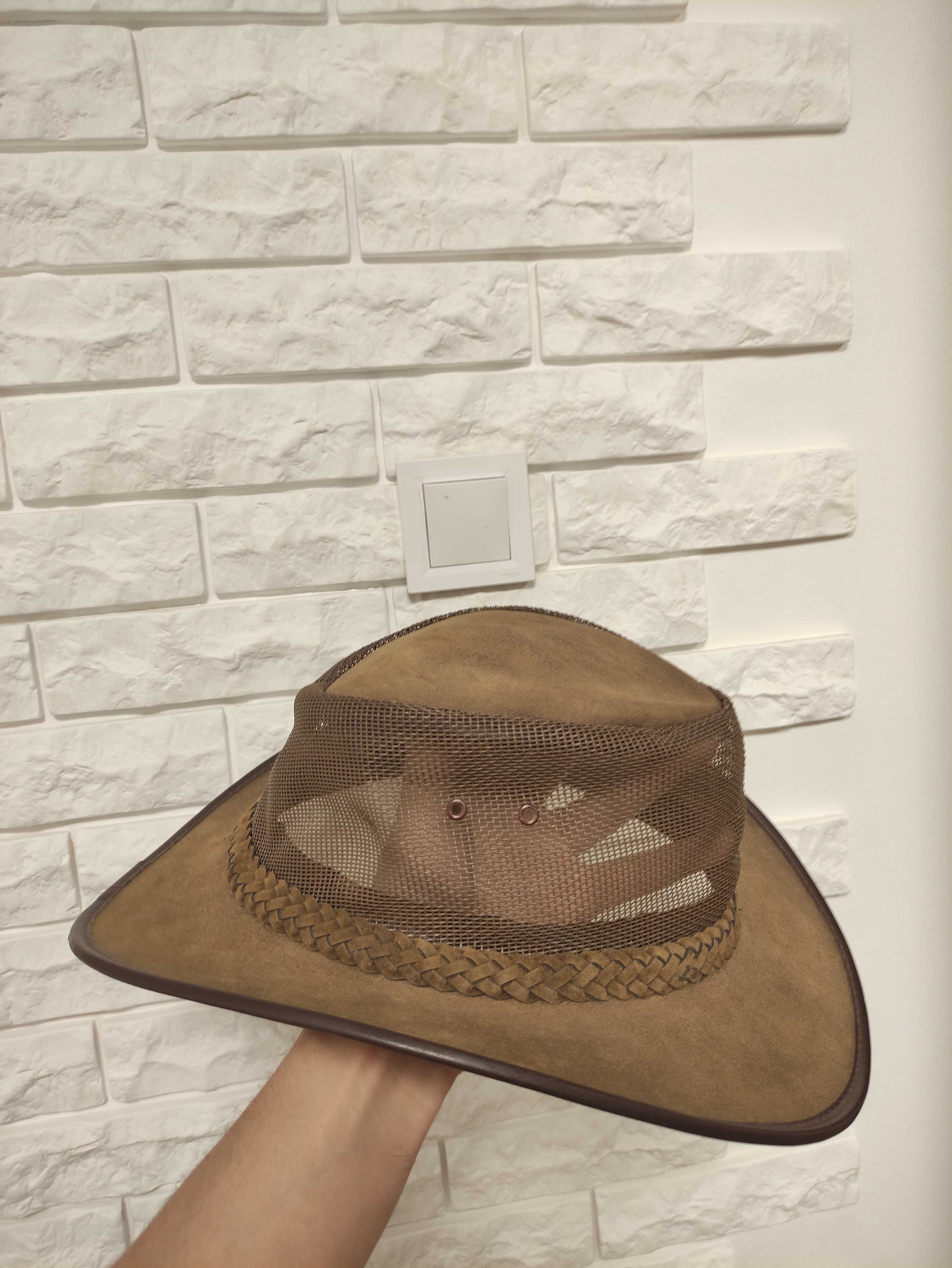 Barmah р. L шкіряний ковбойський капелюх чоловічий коричневий