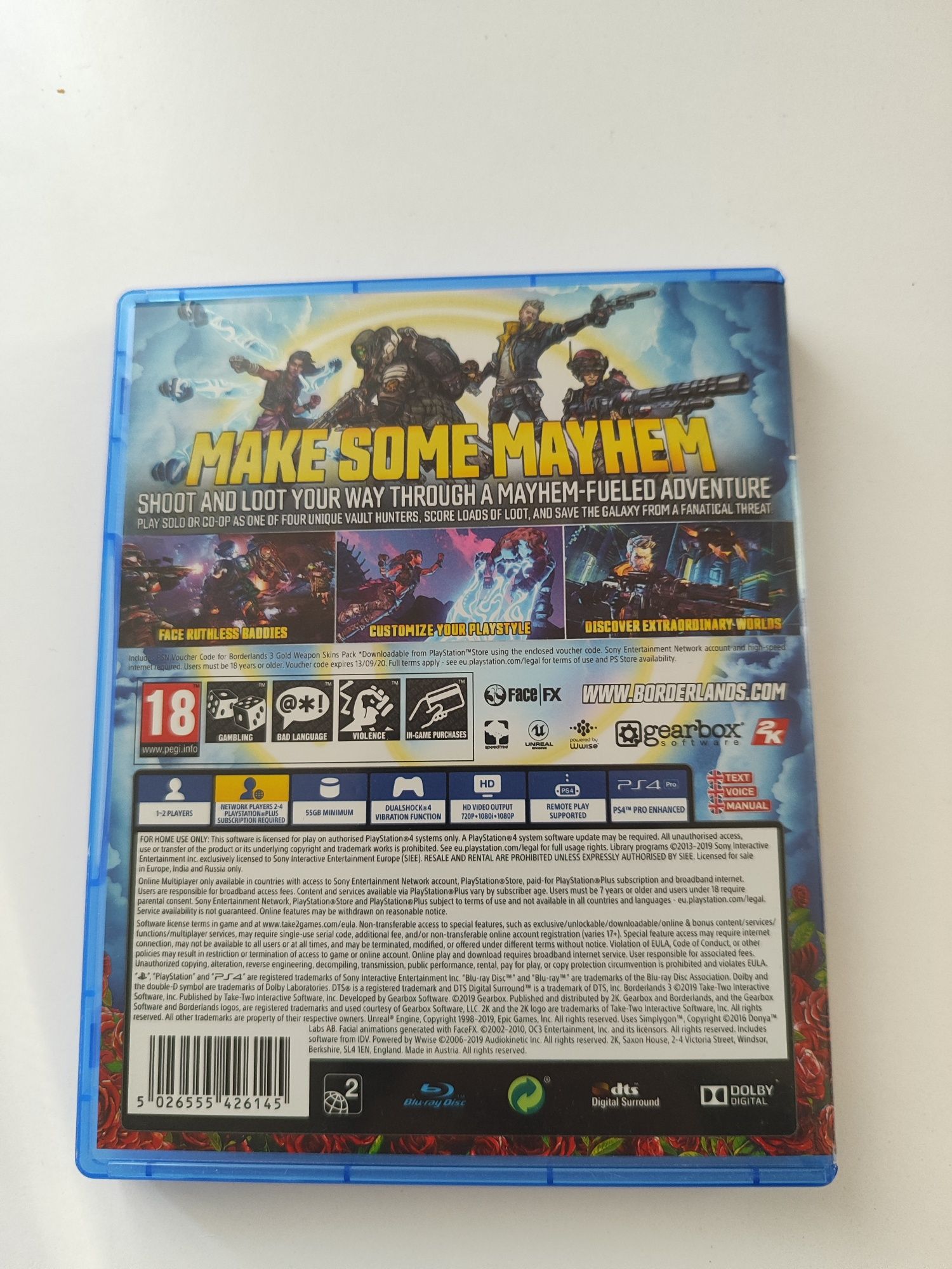 Gra PS4 Borderlands 3, wersja angielska