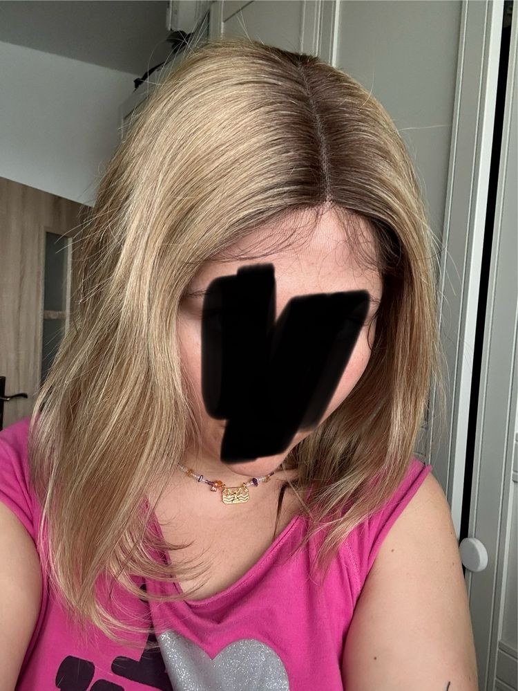 Peruka 100% wlosy naturalne ludzkie mikroskora lacefront babyhair
