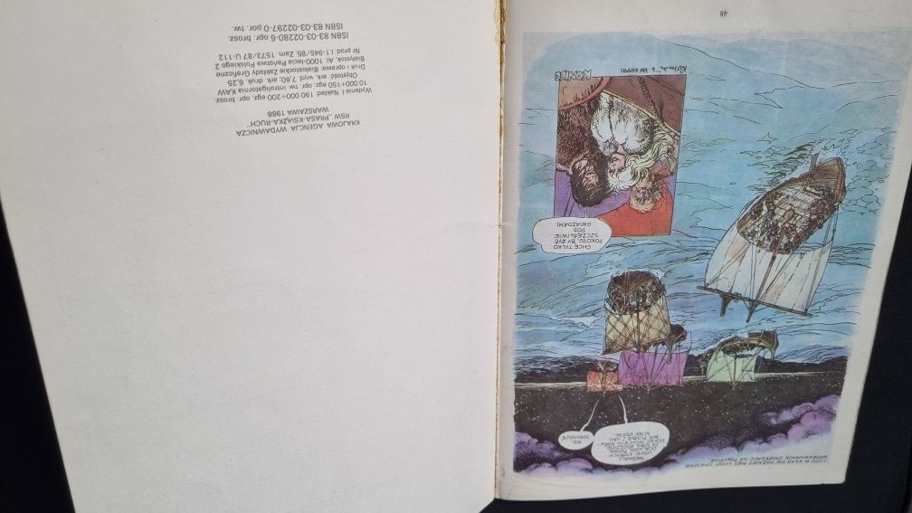 Komiks Thorgal wyspa wśród lodów, wydanie 1988