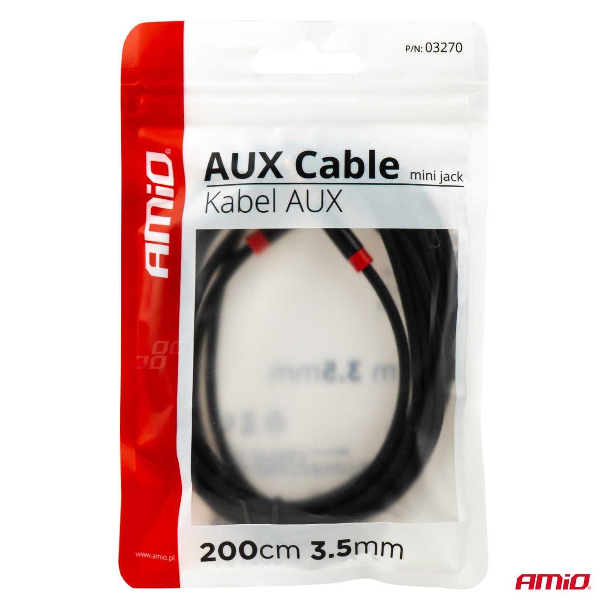 Cabo de audio Mini Jack Aux