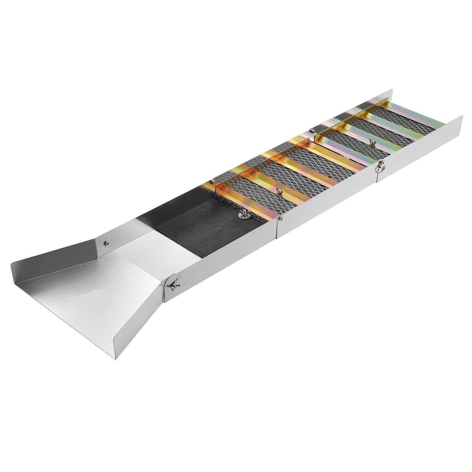Calha escoamento dobravel exclusa OURO sluice garimpo detector metais