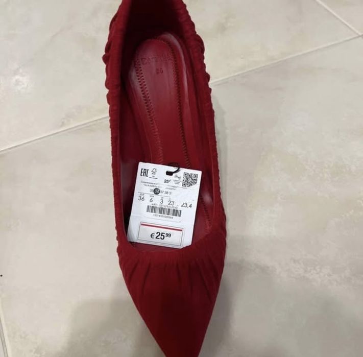 Sapato Alto Vermelho