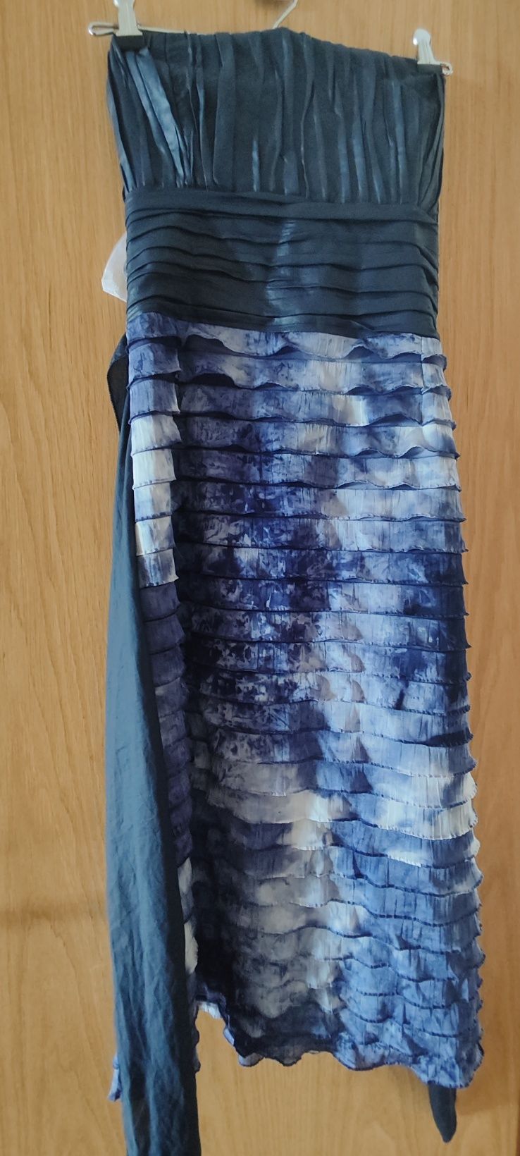 Vestido Tie dye azul versátil