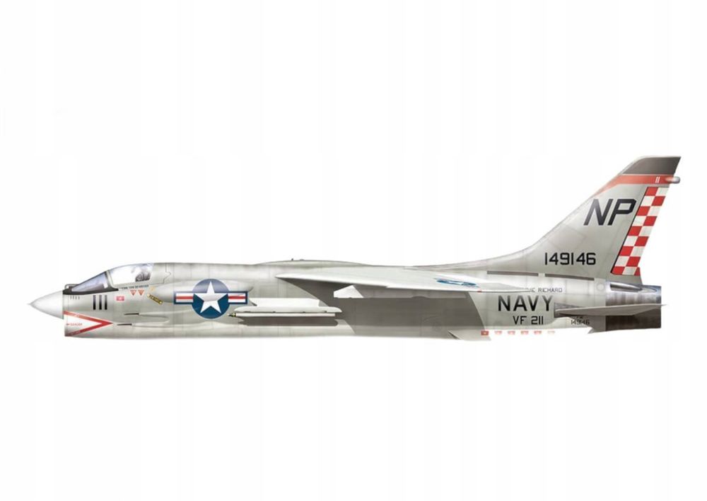 Samolot Chance Vought F-8E Crusader Mig Killers model 48020 Hobby 2000