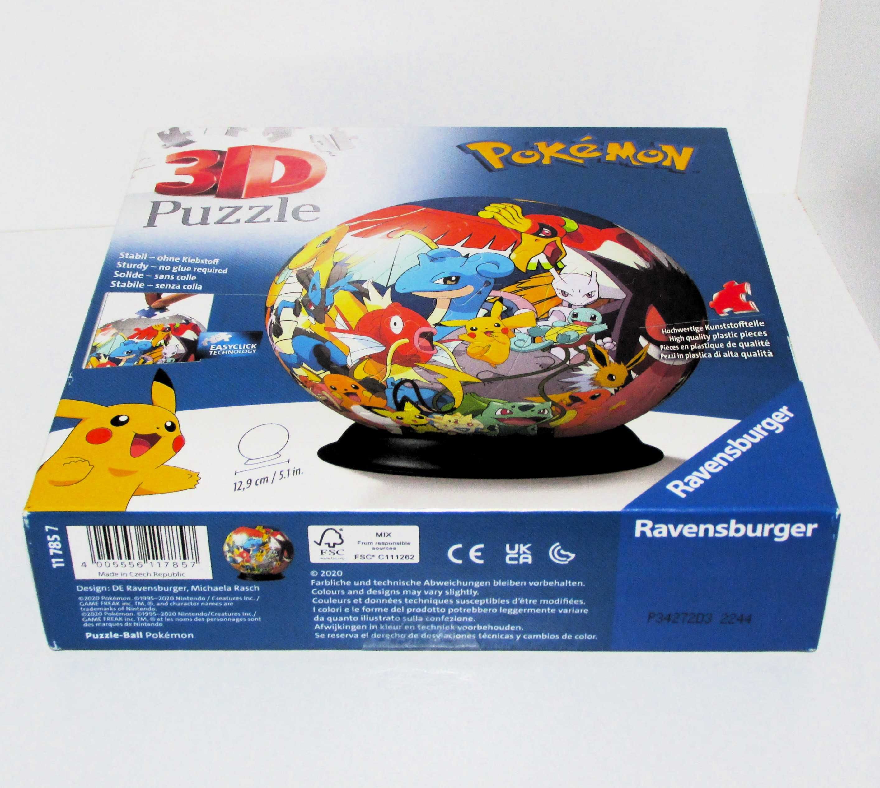 Pokémon 3D Puzzle Ravensburger Novo/Selado