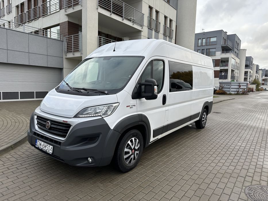 Fiat Ducato Maxi 2.3 180Km Euro6 Brygadówka 7os Fv23% Auto Krajowe Hak
