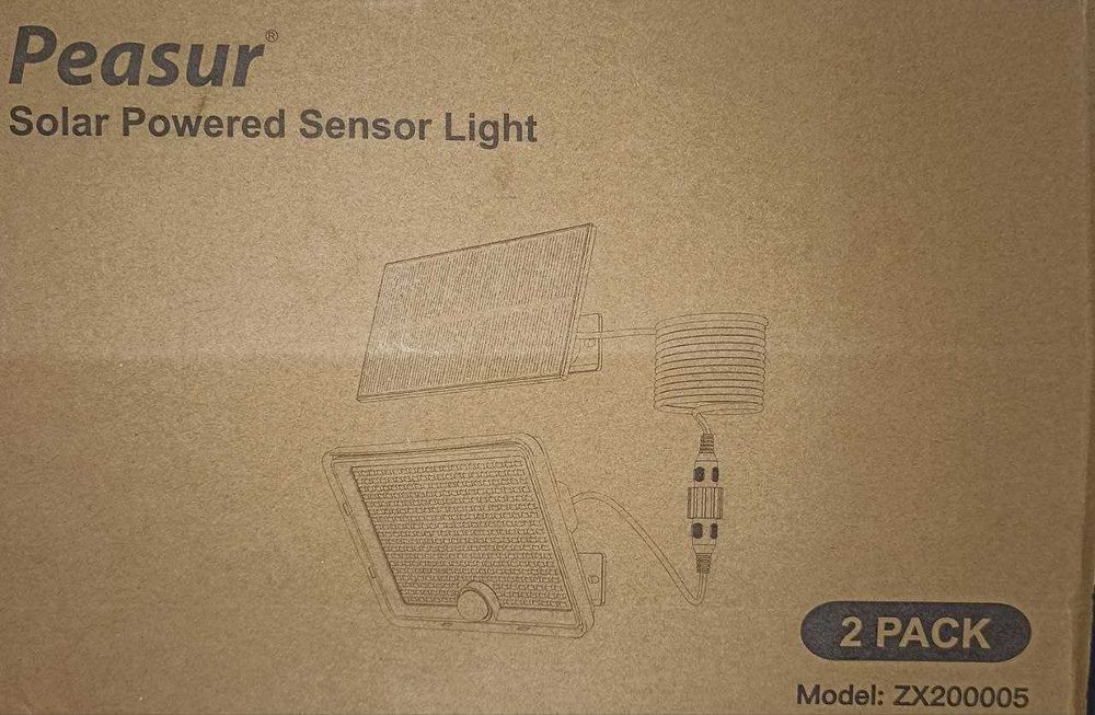 Прожектор светодиодный наружного освещения с солнечной панелью