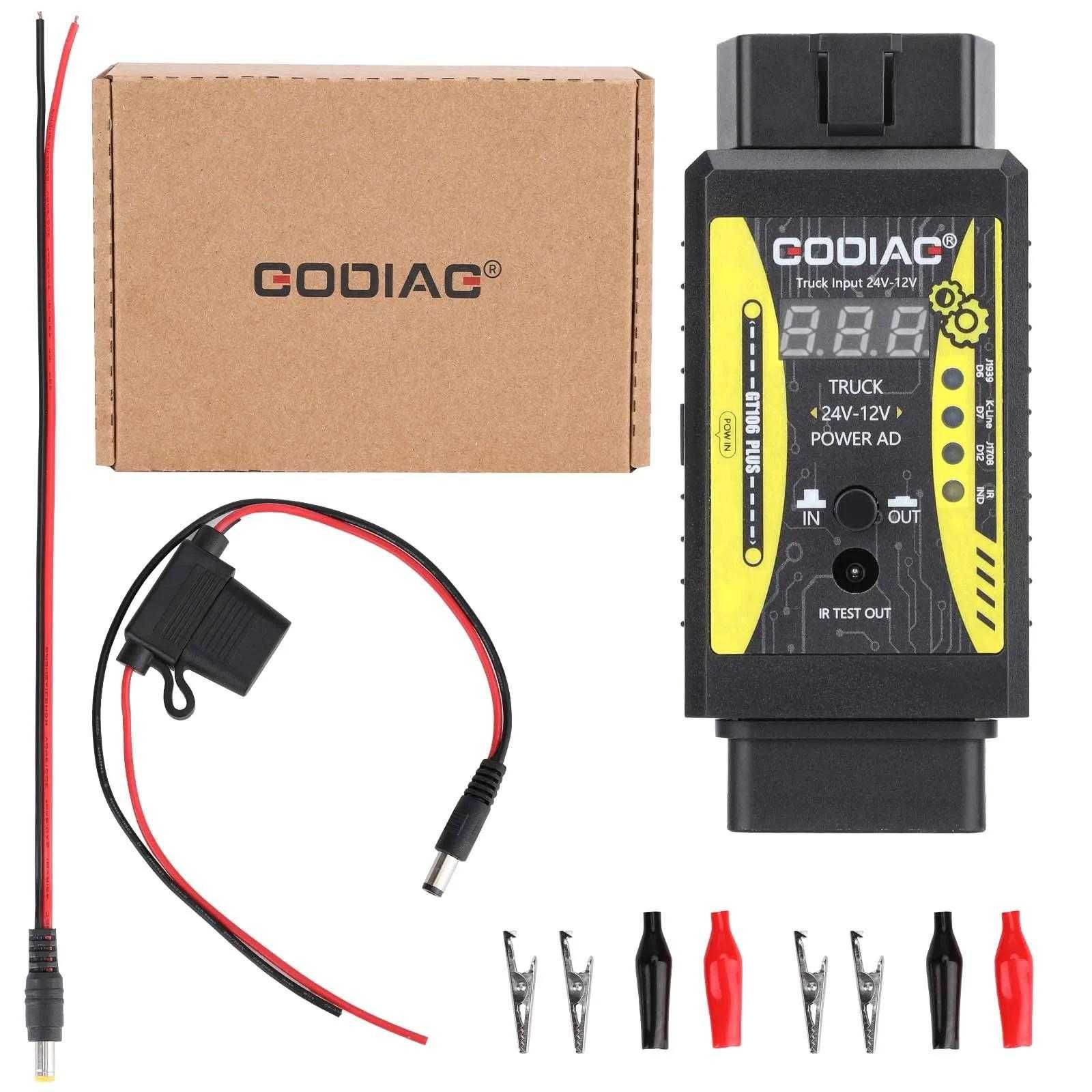 Преобразователь напряжения GODIAG GT106 PLUS с 24 В на 12 В OBDII