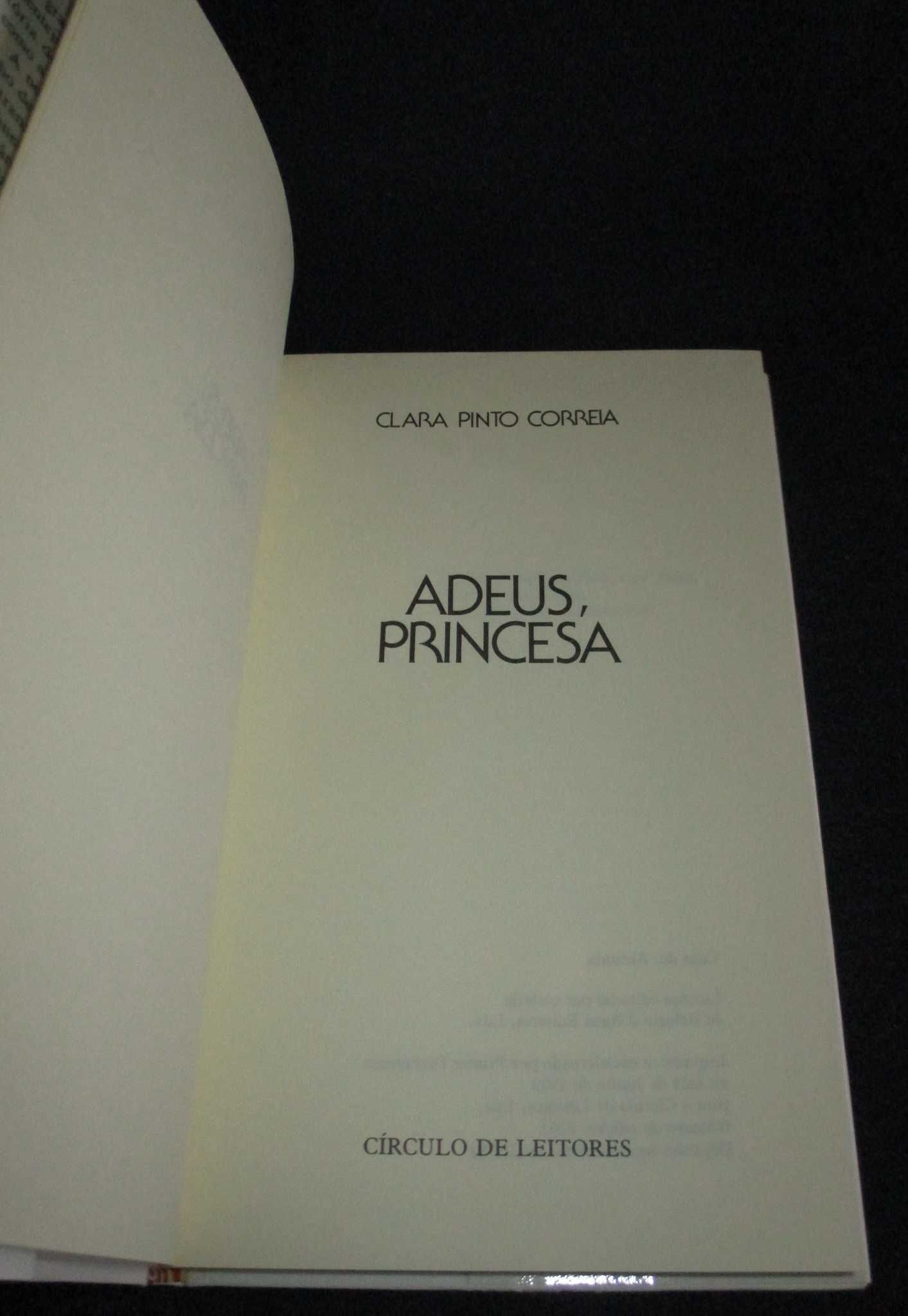 Livro Adeus Princesa Clara Pinto Correia