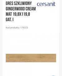 Płytki gingerwood cream mat 19.8×119.8 (6kartonów) Gatunek I