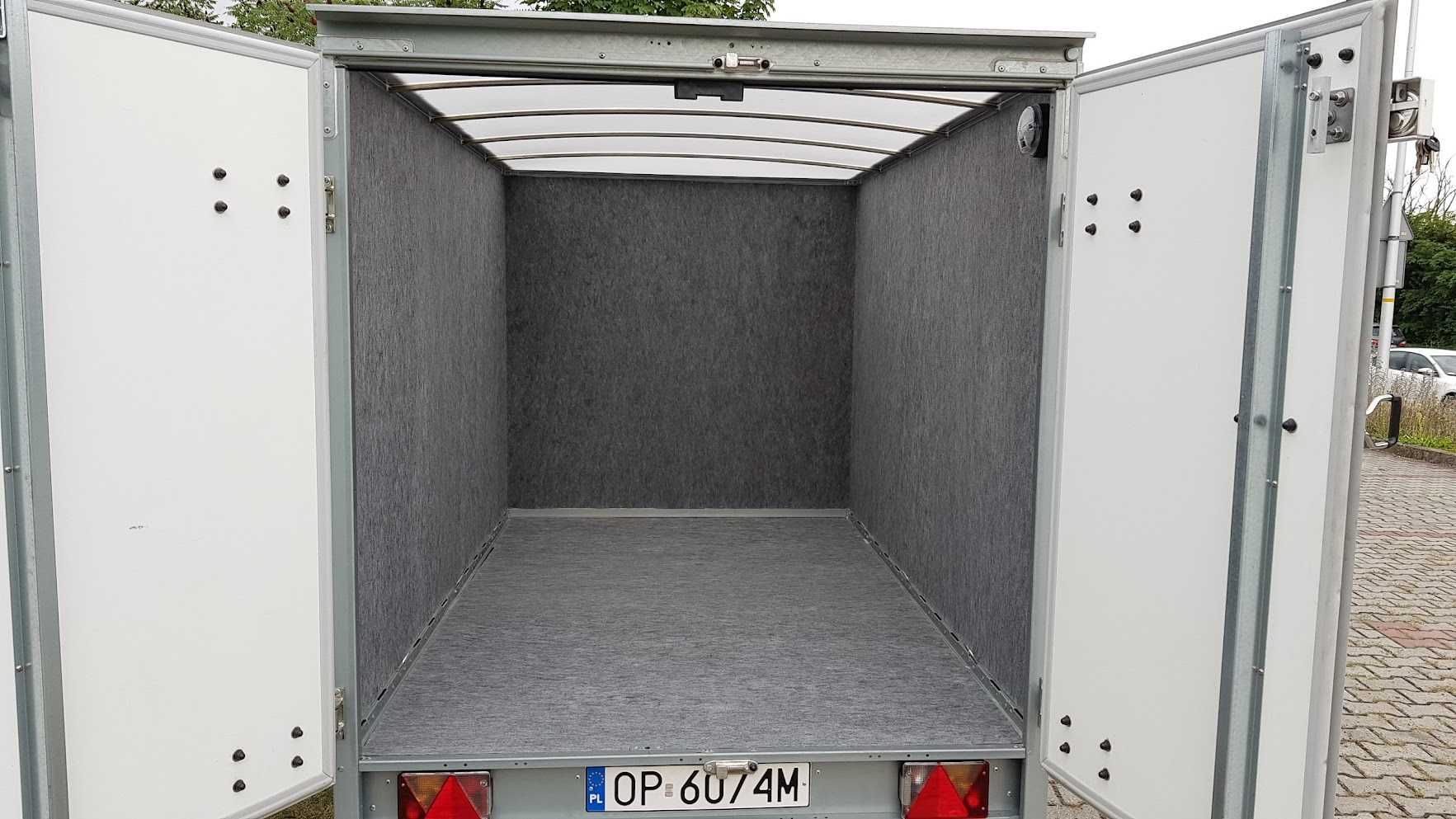 Przyczepa hamowana Brenderup Cargo 7260B drzwi 260x155x185 dmc 1000
