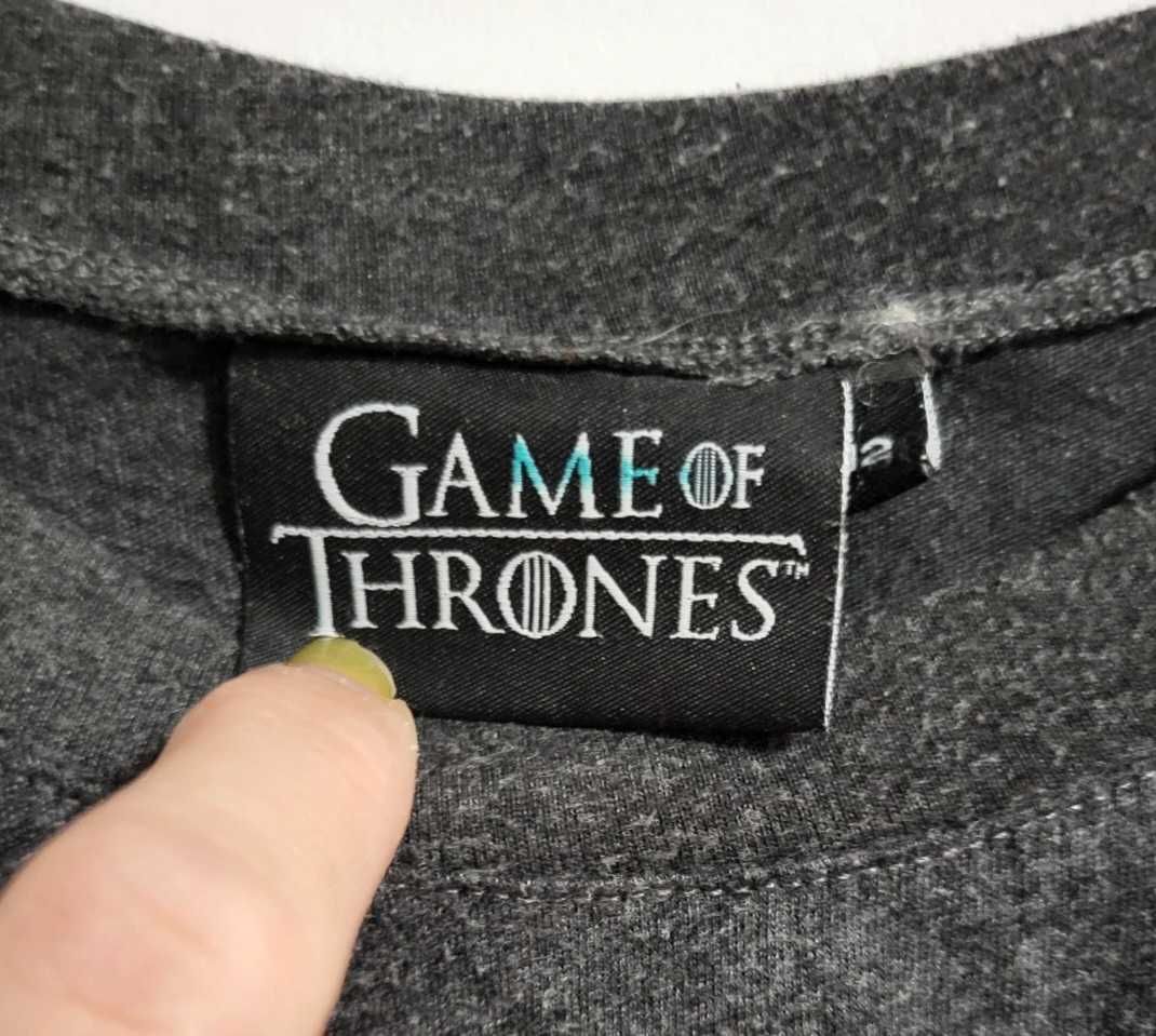 (M/38) Ciemnoszara koszulka Gra o tron, Game of Thrones