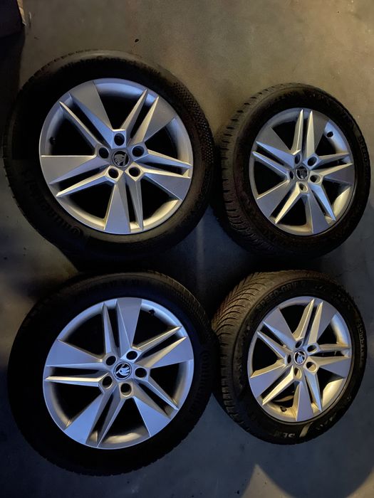 Koła felgi Skoda superb Vw zima 17 cali 5x112 opony 2023 rok passat