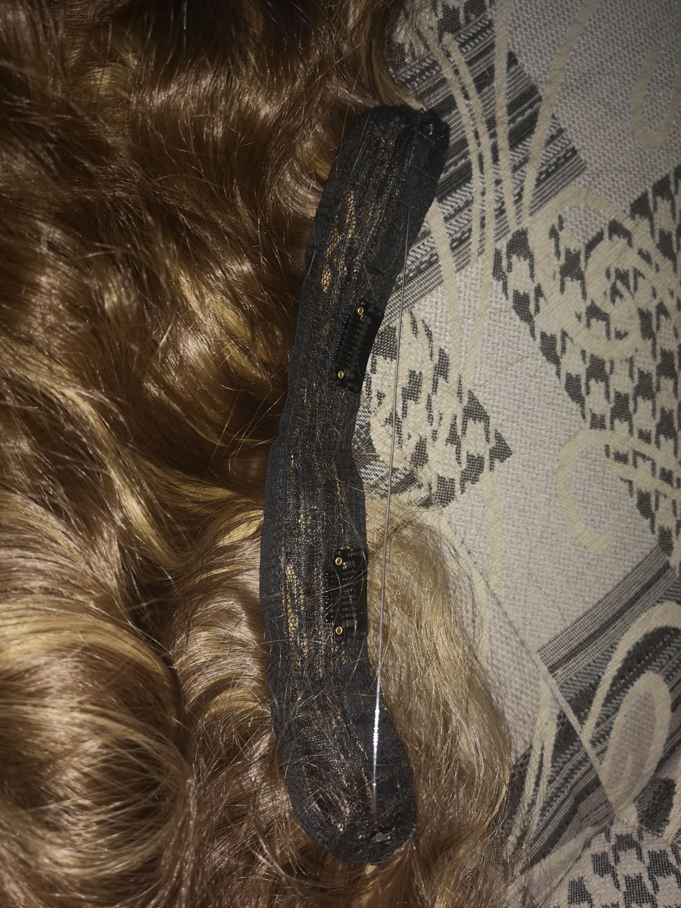 (47) Doczepy włosy pasek z gumką