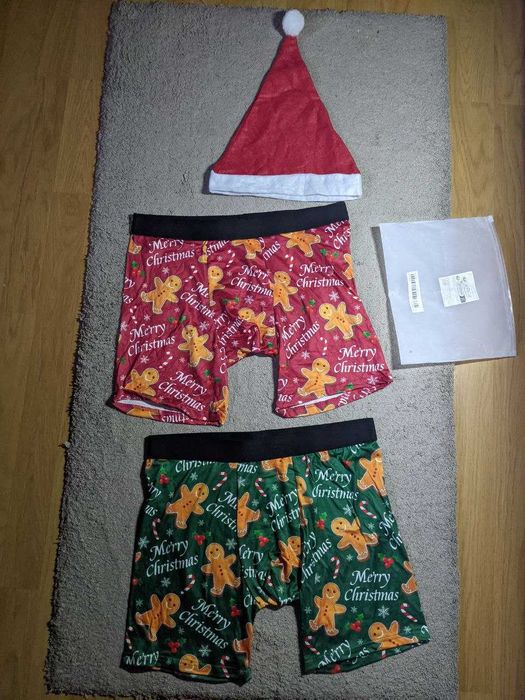 Боксери Труси Новорічні Плавки L-XL 48-52 трусики Подарунок НР Миколай