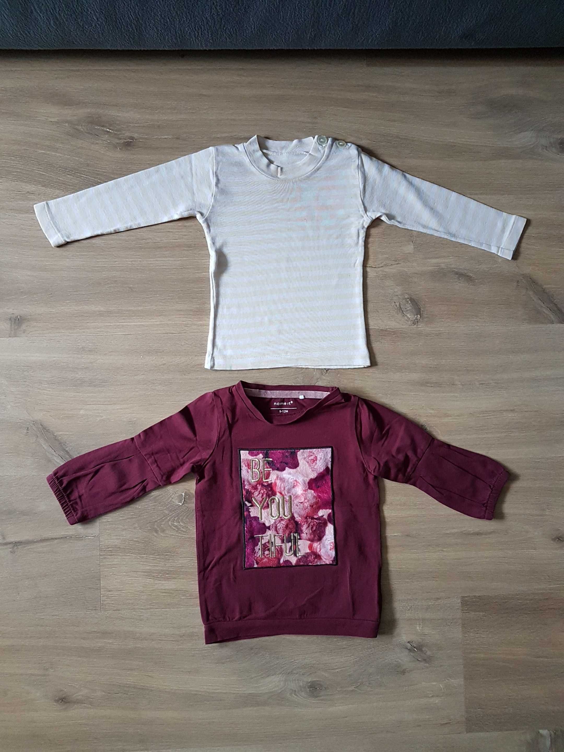 Zestaw ubranek niemowlęcych roz. 80/86 Bluza 100% wełna Minnie Mouse