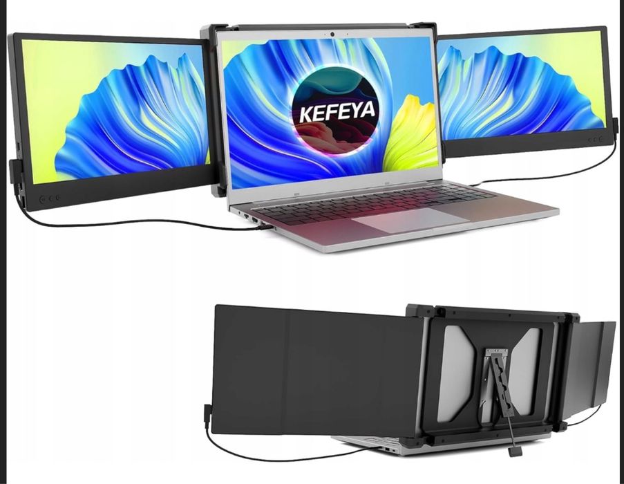 przenośny monitor KEFEYA do laptopa - uszkodzony jeden monitor z dwoch